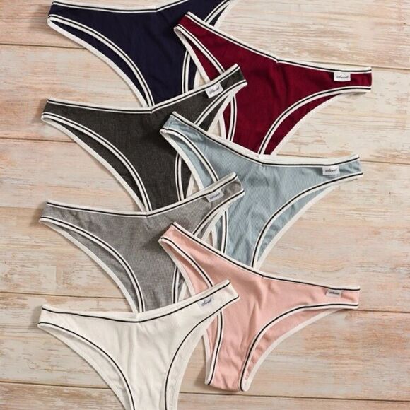 Ribbed Cheeky Panty Underwear Set - Picture 6 of 8